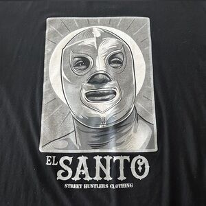 El Santo Graphic Short Sleeve Tee - Black